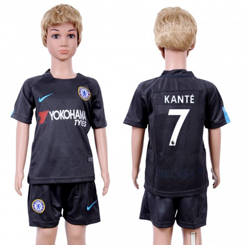 Chelsea #7 Kante Sec Away Kid Soccer Club Jersey